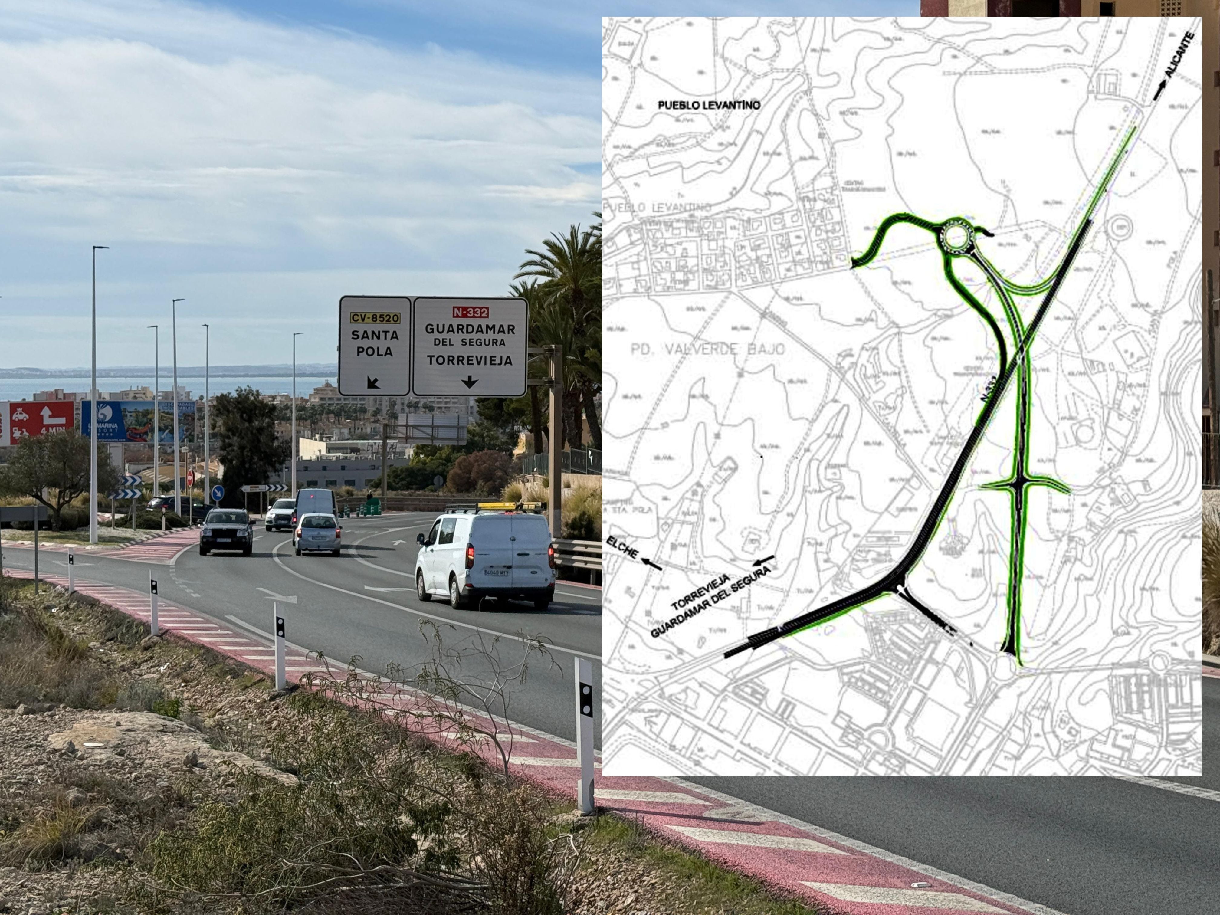 PP, PSOE, Vox y Més Santa Pola urgen al Gobierno el acceso directo a la localidad desde la N-332 PP, PSOE, Vox y Més Santa Pola urgen al Gobierno el acceso directo a la localidad desde la N-332