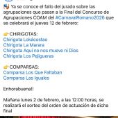 Finalistas COAM 2026