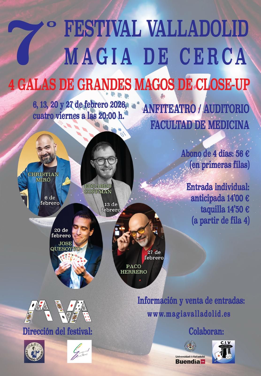 Este viernes arranca en Valladolid la 7ª edición del certamen 'Magia de Cerca' Este viernes arranca en Valladolid la 7ª edición del certamen 'Magia de Cerca'