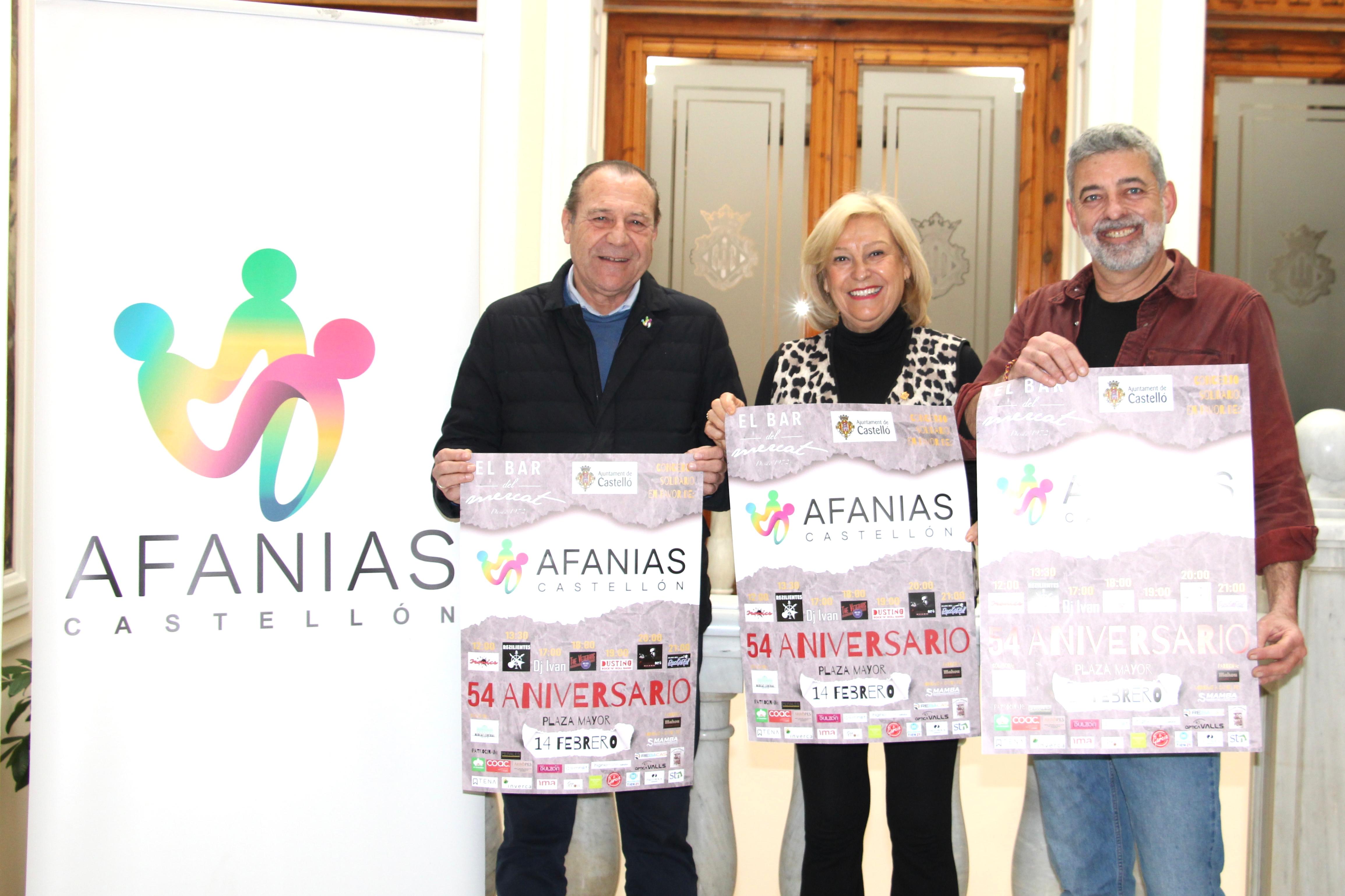 La Plaza Mayor acogerá el concierto solidario en favor de AFANIAS Castellón el 14 de febrero La Plaza Mayor acogerá el concierto solidario en favor de AFANIAS Castellón el 14 de febrero