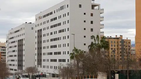 El bloque de viviendas de La Condomina El bloque de viviendas de La Condomina