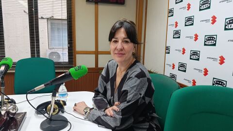 Blanca Fern&aacute;ndez en los estudios de Onda Cero Ciudad Real