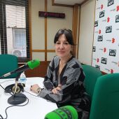 Blanca Fernández en los estudios de Onda Cero Ciudad Real