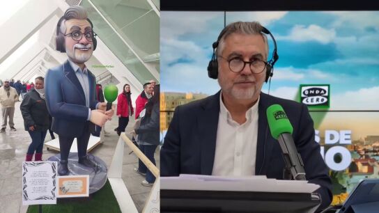 Carlos Alsina ya tiene un ninot en las fallas de Valencia y esta ha sido su reacci&oacute;n: "Esto viene a ser la consagraci&oacute;n real de una carrera profesional"