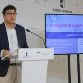 Eulalio Díaz-Cano durante la rueda de prensa Eulalio Díaz-Cano durante la rueda de prensa