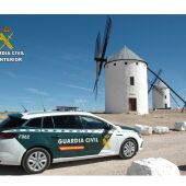 Un vehículo de la Guardia Civil en Campo de Criptana