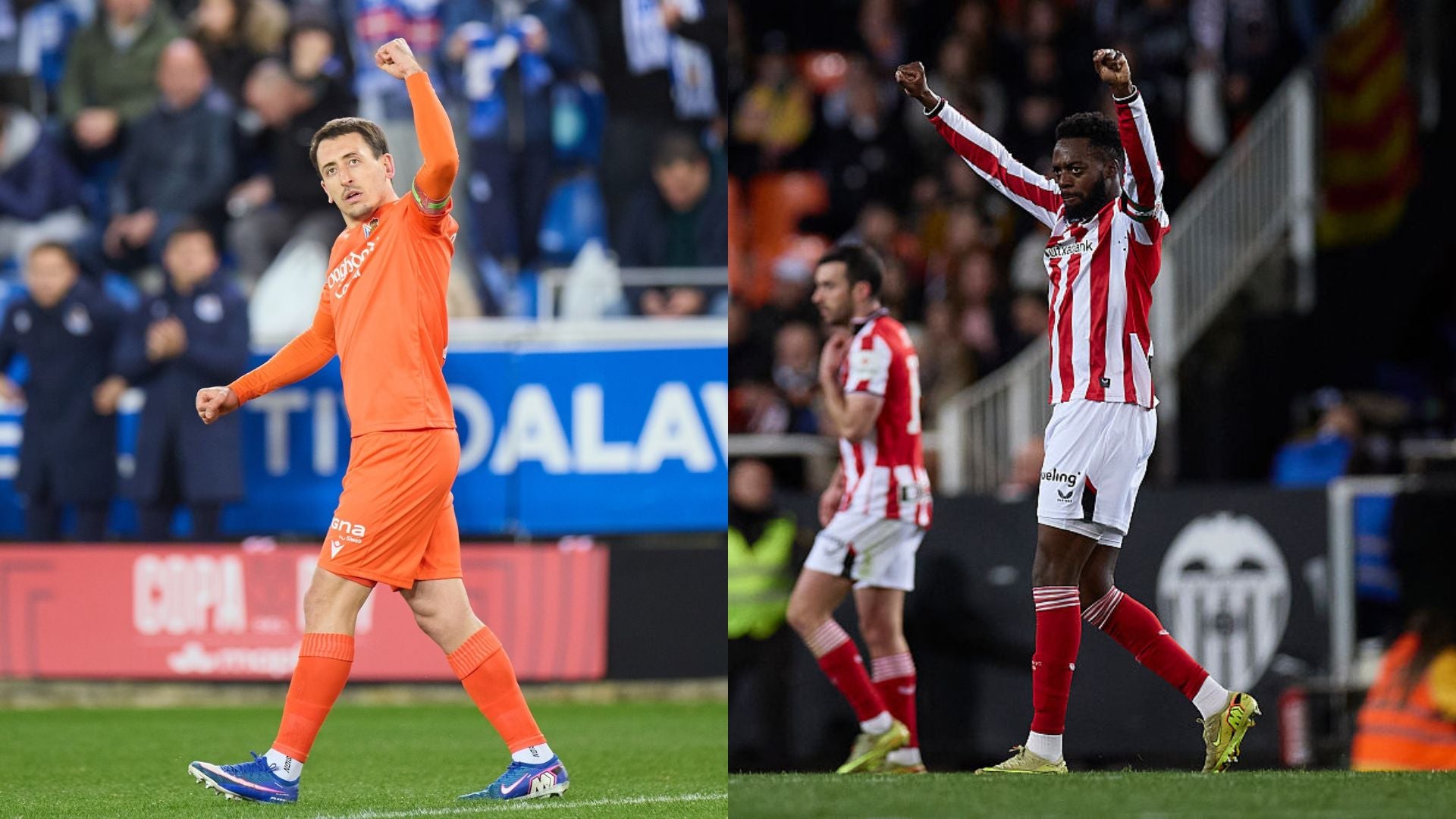 Oyazabal e Iñaki Williams celebran el pase a semifinales de Copa de Real Sociedad y Athletic Oyazabal e Iñaki Williams celebran el pase a semifinales de Copa de Real Sociedad y Athletic