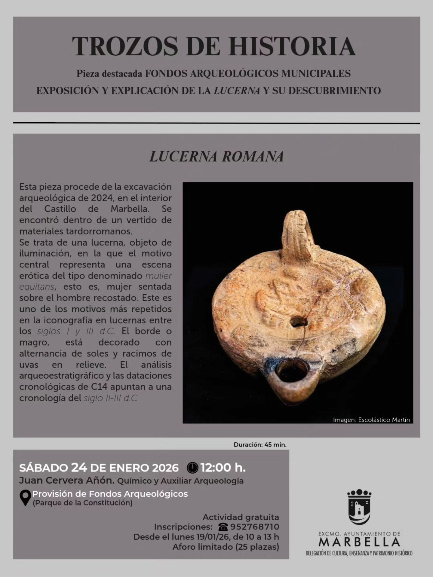 Conocemos el archivo y los enseres arqueológicos de Marbella Conocemos el archivo y los enseres arqueológicos de Marbella