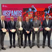 Presentación del partido de balonmano entre España y Francia Presentación del partido de balonmano entre España y Francia