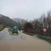 carretera inundada en Málaga carretera inundada en Málaga