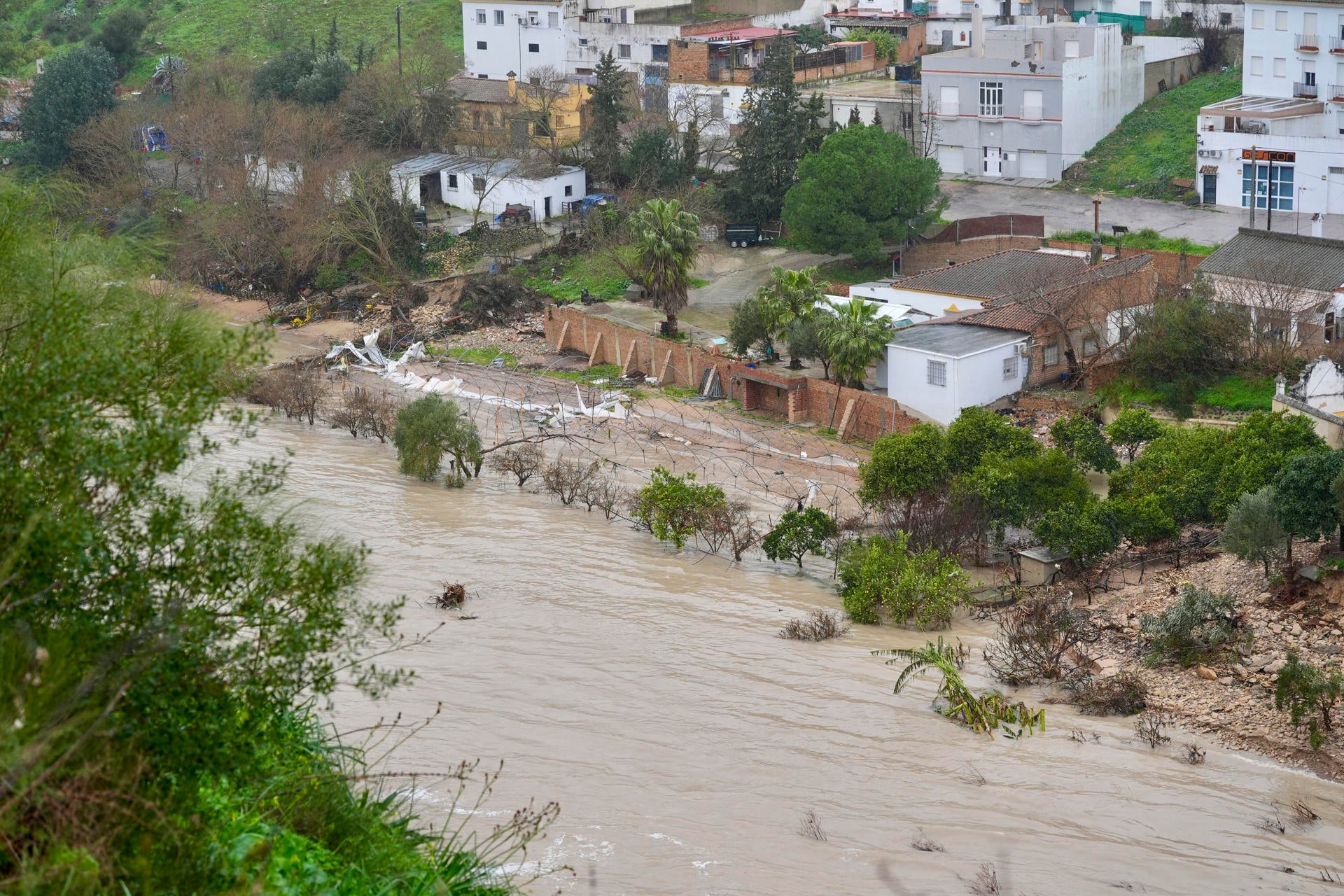 Vista del río Guadalete a su paso por Arcos de la Frontera Vista del río Guadalete a su paso por Arcos de la Frontera