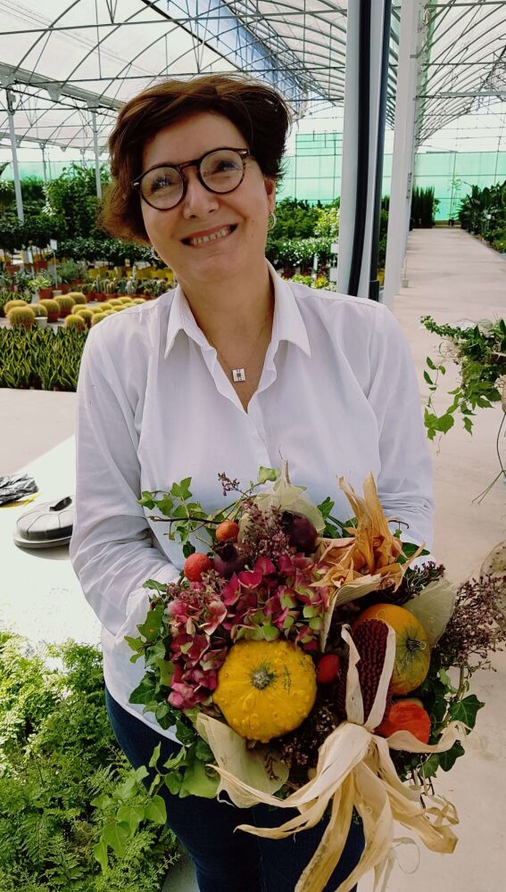 Emilia Rodríguez, florista de La Pérgola
