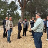 El conseller de Agricultura, Agua, Ganadería y Pesca, Miguel Barrachina, anuncia ayudas para jóvenes agricultores de la Marina Baixa