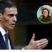 EL presidente del Gobierno, Pedro Sánchez, durante la sesión de control
