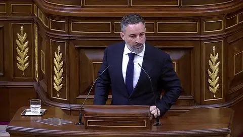 Abascal, a Sánchez: "El accidente de Adamuz es un crimen y espero que responda en los tribunales" Abascal, a Sánchez: "El accidente de Adamuz es un crimen y espero que responda en los tribunales"