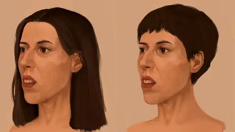 El retrato robot de la mujer difundido por la Guardia Civil El retrato robot de la mujer difundido por la Guardia Civil