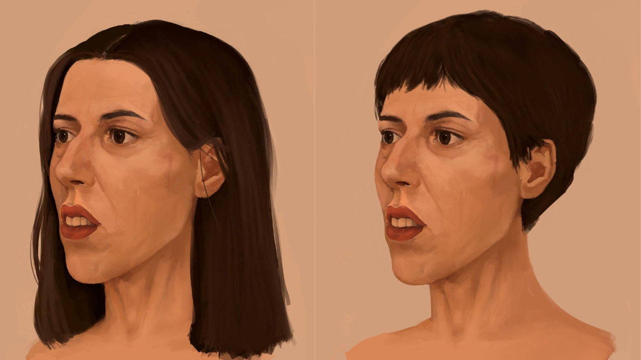 El retrato robot de la mujer difundido por la Guardia Civil El retrato robot de la mujer difundido por la Guardia Civil