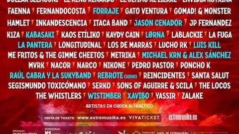 El festival Extremúsika de Cáceres cierra cartel con la incorporación de Rebrote, el proyecto de Iñaki Antón 'Uoho' El festival Extremúsika de Cáceres cierra cartel con la incorporación de Rebrote, el proyecto de Iñaki Antón 'Uoho'