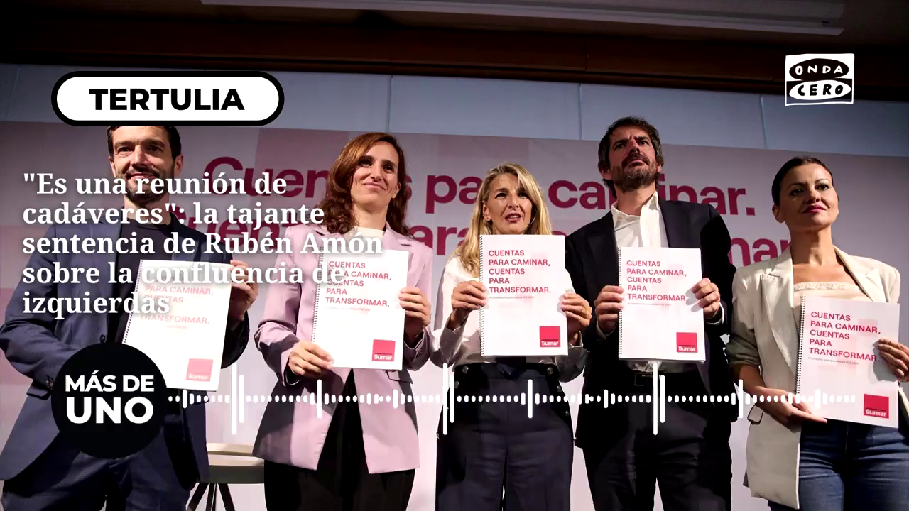 "Es una reunión de cadáveres": la tajante sentencia de Rubén Amón sobre la confluencia de izquierdas "Es una reunión de cadáveres": la tajante sentencia de Rubén Amón sobre la confluencia de izquierdas