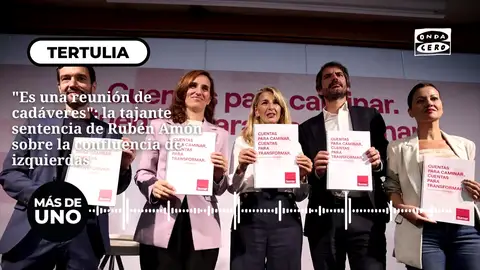 "Es una reunión de cadáveres": la tajante sentencia de Rubén Amón sobre la confluencia de izquierdas "Es una reunión de cadáveres": la tajante sentencia de Rubén Amón sobre la confluencia de izquierdas