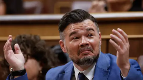 El portavoz de ERC, Gabriel Rufián El portavoz de ERC, Gabriel Rufián/ EFE/Javier Lizon