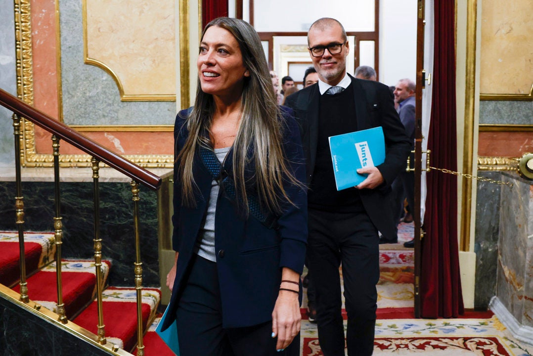 Los diputados de Junts Miriam Nogueras y Josep Maria Cruset en una imagen de archivo. Los diputados de Junts Miriam Nogueras y Josep Maria Cruset en una imagen de archivo.