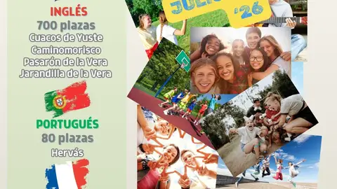 La Junta oferta 860 plazas de inmersión lingüística en inglés, francés y portugués para alumnos extremeños en verano La Junta oferta 860 plazas de inmersión lingüística en inglés, francés y portugués para alumnos extremeños en verano