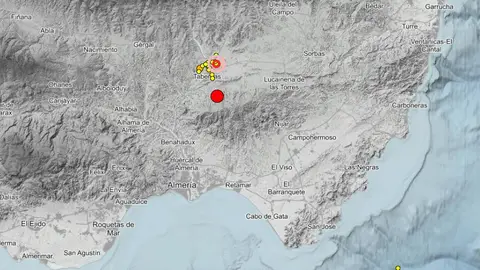 Seísmo con epicentro Tabernas Seísmo con epicentro Tabernas