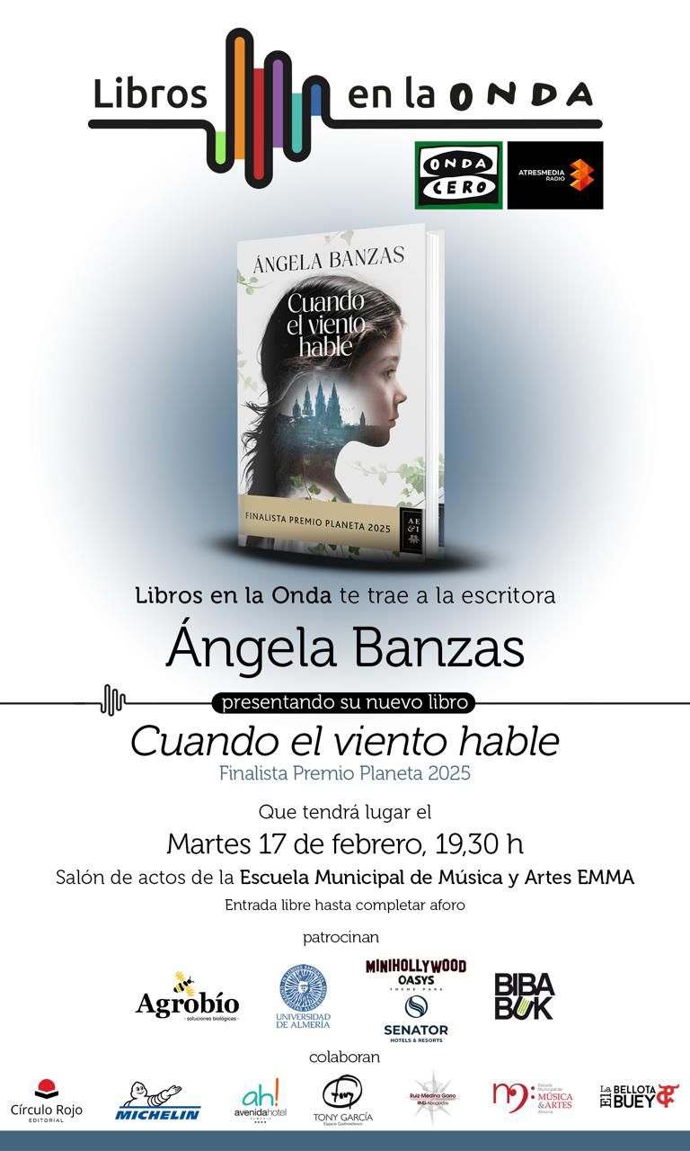 Libros en la Onda acerca a Almería a Ángela Banzas, finalista del Premio Planeta 2025 Libros en la Onda acerca a Almería a Ángela Banzas, finalista del Premio Planeta 2025