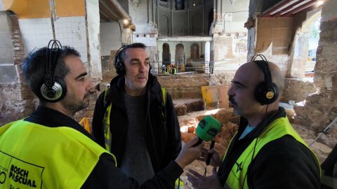 El Daniel Vazquez i el Xavi Maese durant l'entrevista 