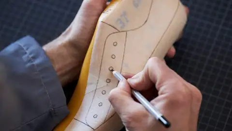 Una horma de calzado. Una horma de calzado.