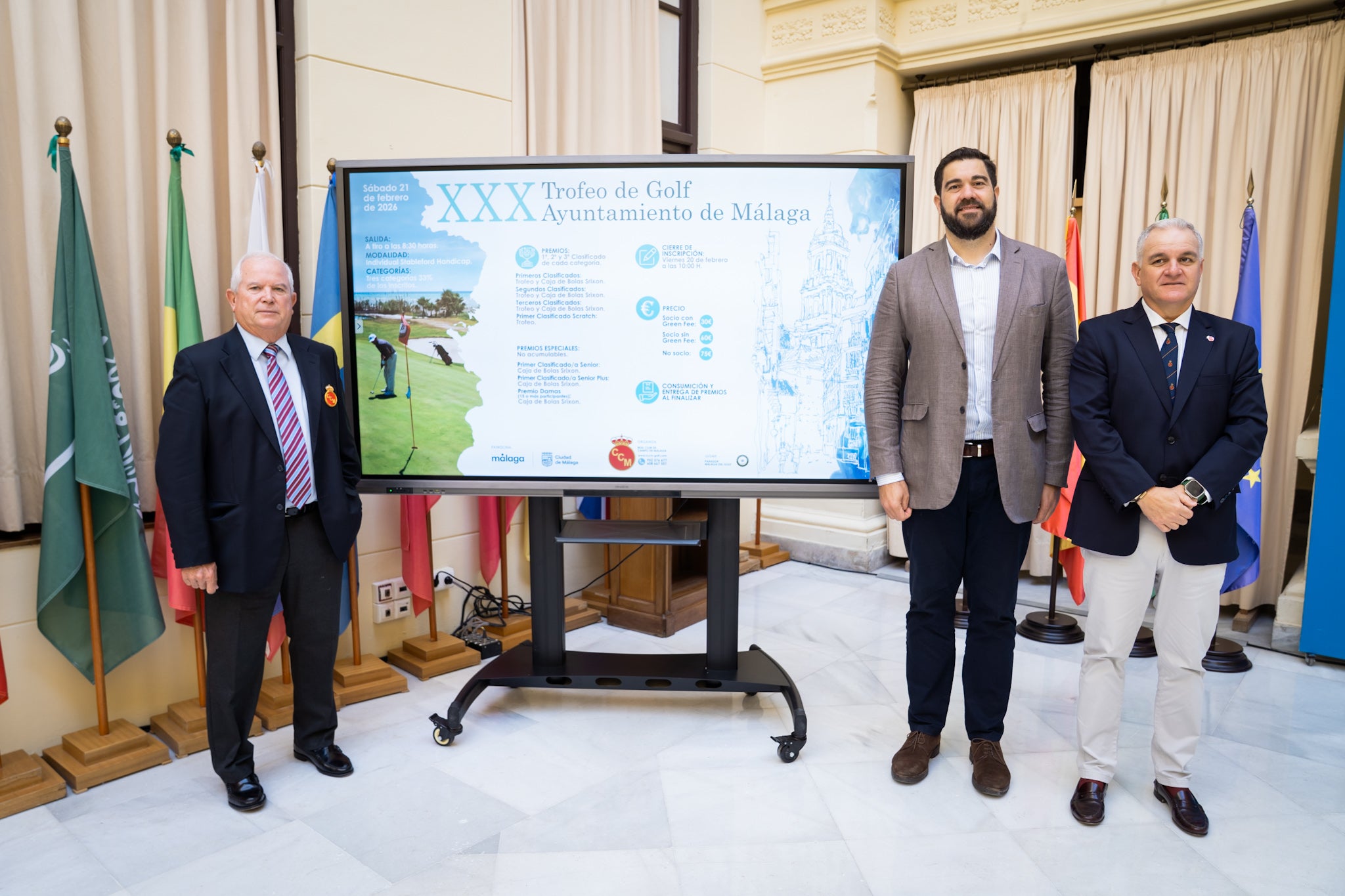 El XXX Torneo de Golf ‘Ayuntamiento de Málaga’ se celebrará el 21 de febrero El XXX Torneo de Golf ‘Ayuntamiento de Málaga’ se celebrará el 21 de febrero