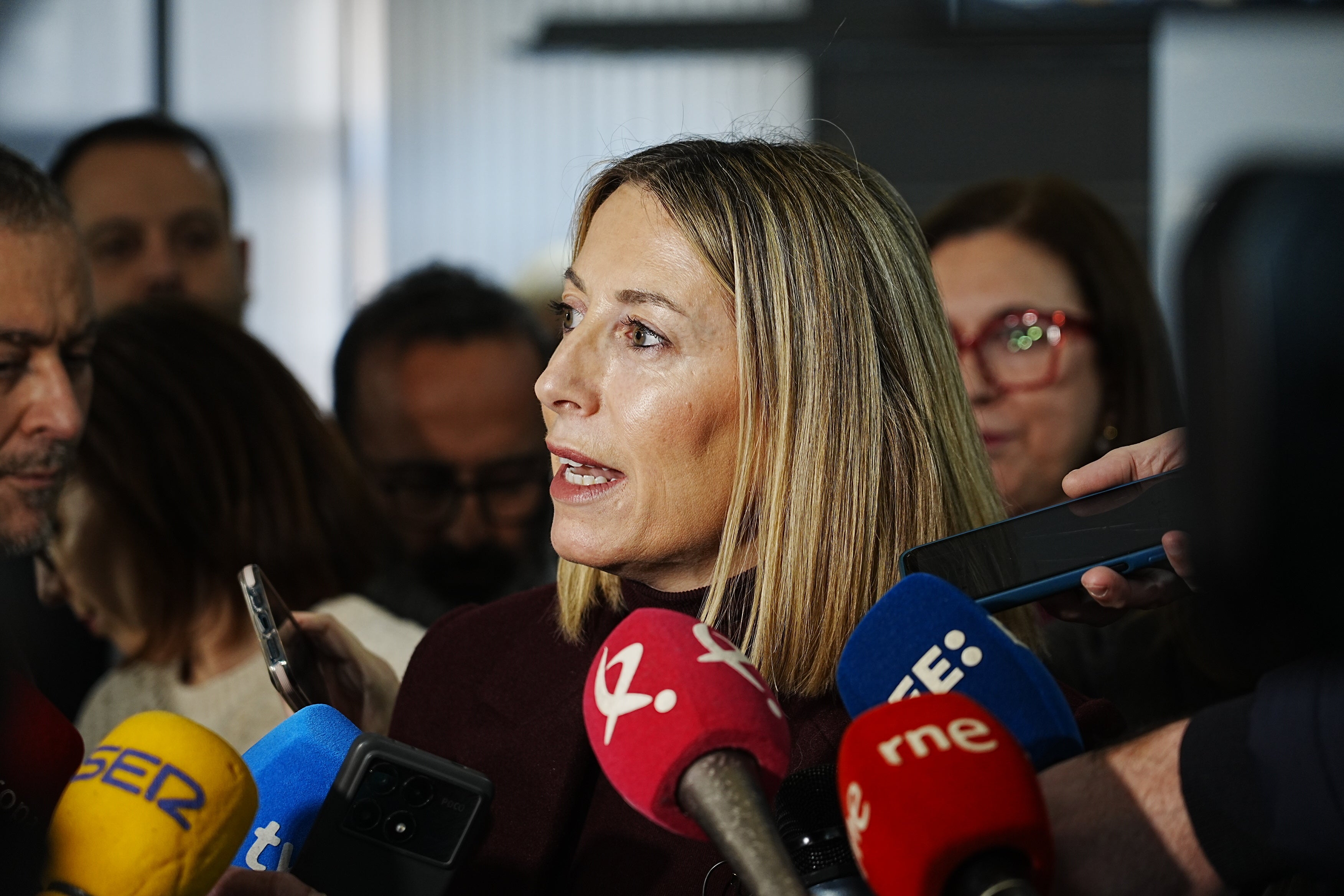 María Guardiola, presidenta en funciones de Extremadura, ante los medios de comunicación María Guardiola, presidenta en funciones de Extremadura, ante los medios de comunicación