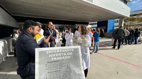 Imagen de una de las protestas frente al Hospital Can Misses