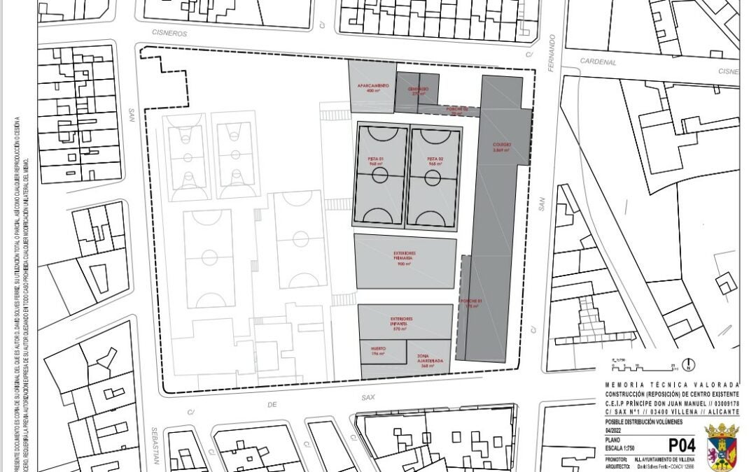 La Generalitat anuncia la inminente licitación de la redacción del proyecto del nuevo colegio Príncipe Don Juan Manuel de Villena La Generalitat anuncia la inminente licitación de la redacción del proyecto del nuevo colegio Príncipe Don Juan Manuel de Villena