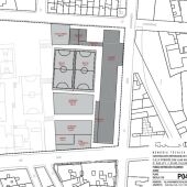 Imagen de archivo del plano del proyecto de nuevo colegio Príncipe Don Juan Manuel que se ha proyectado en Villena. 