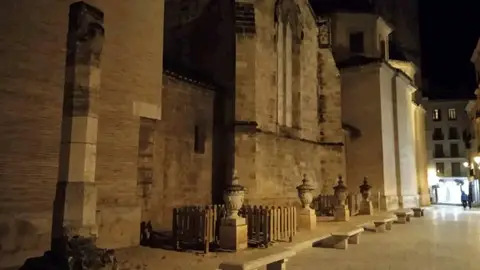 Fachada que se protegerá con el vallado catedral