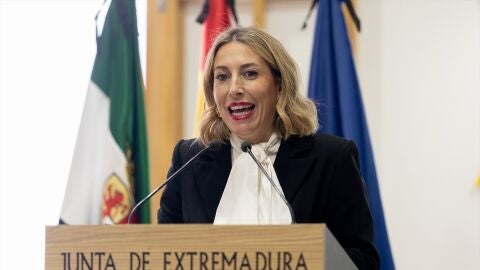 La presidenta de la Junta de Extremadura, María Guardiola