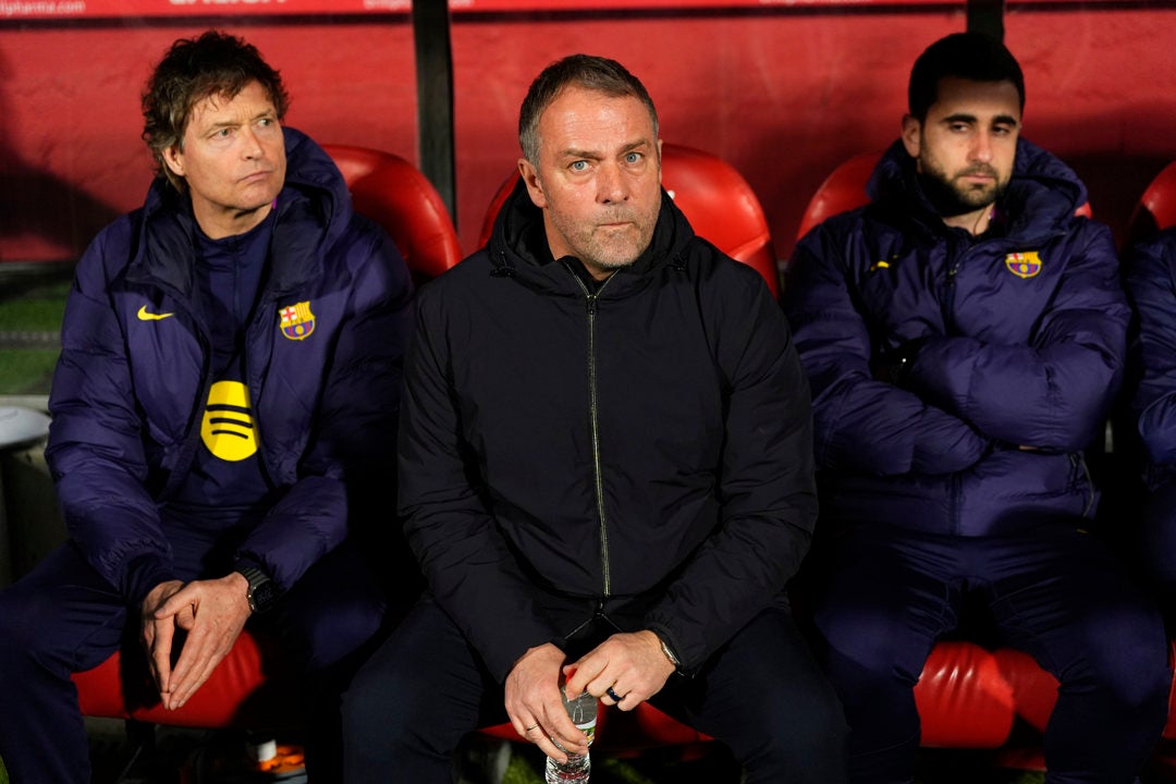 Flick: "¿El segundo gol? Para mí es falta" Flick: "¿El segundo gol? Para mí es falta"