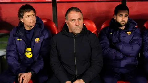 Flick: "¿El segundo gol? Para mí es falta" Flick: "¿El segundo gol? Para mí es falta"