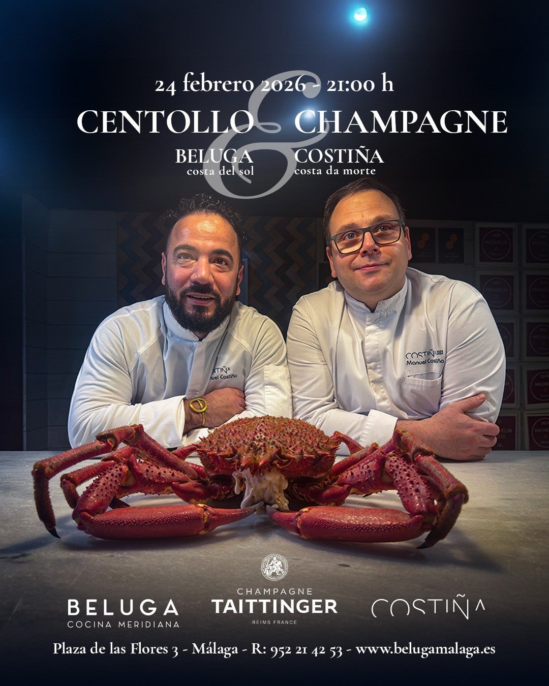 El centollo gallego viaja a Málaga El centollo gallego viaja a Málaga