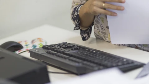 Imagen de archivo de una trabajadora de la Administración General del Estado.