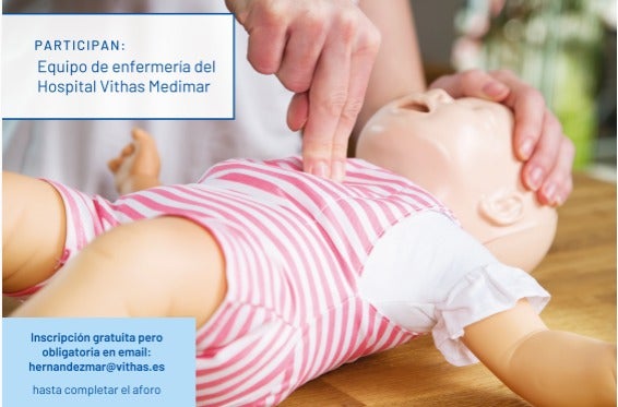 El Hospital Vithas Medimar retoma sus Vithas Aula Salud para formar a padres en primeros auxilios pediátricos El Hospital Vithas Medimar retoma sus Vithas Aula Salud para formar a padres en primeros auxilios pediátricos