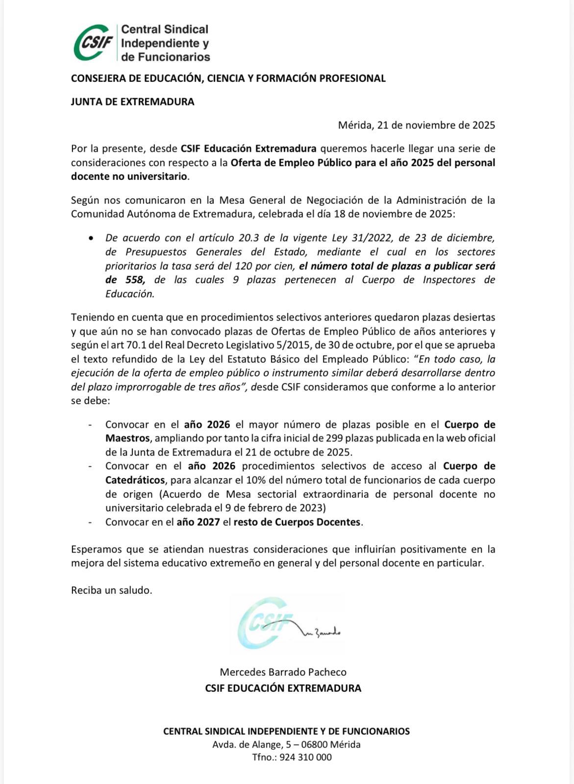 CSIF insiste en que las oposiciones de las EOI y Sectores Singulares coincidan en 2027 las otras especialidades y cuerpos docentes CSIF insiste en que las oposiciones de las EOI y Sectores Singulares coincidan en 2027 las otras especialidades y cuerpos docentes