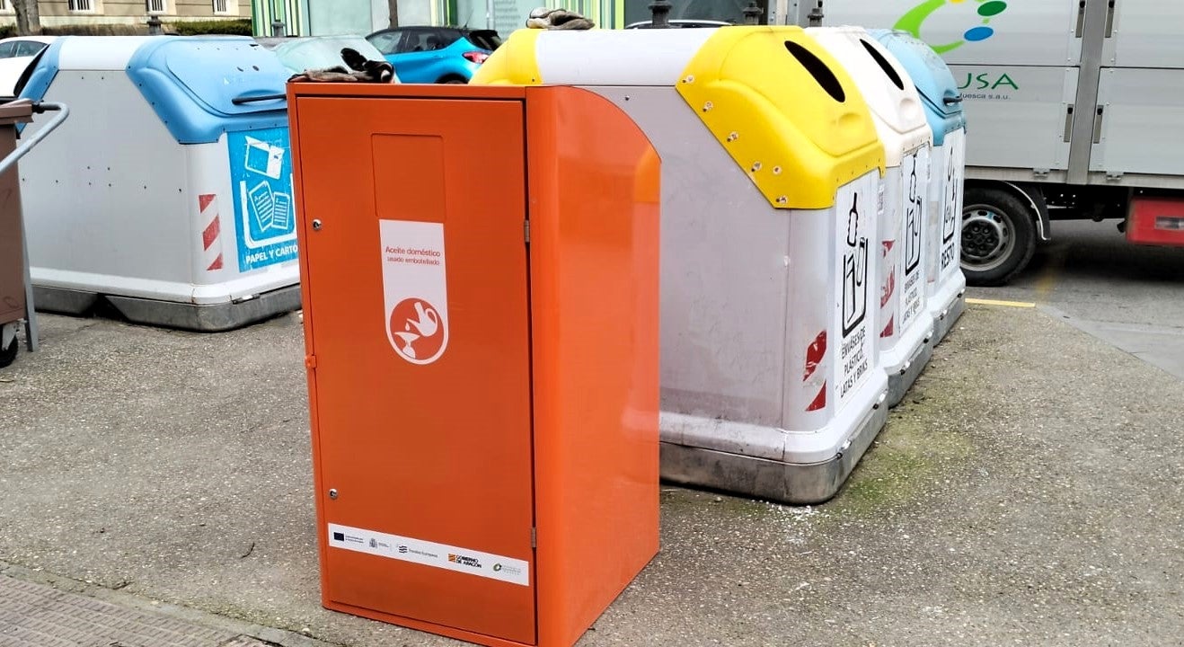 Huesca incorpora 30 nuevos contenedores para recoger aceite doméstico usado Huesca incorpora 30 nuevos contenedores para recoger aceite doméstico usado