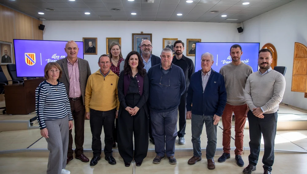 Un momento de la presentación de los nuevos trabajos para un nuevo centro de día en Sant Josep Un momento de la presentación de los nuevos trabajos para un nuevo centro de día en Sant Josep
