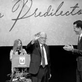 Joaquín Planelles Guarinos, durante el acto de su nombramiento como Hijo Predilecto de Elda.