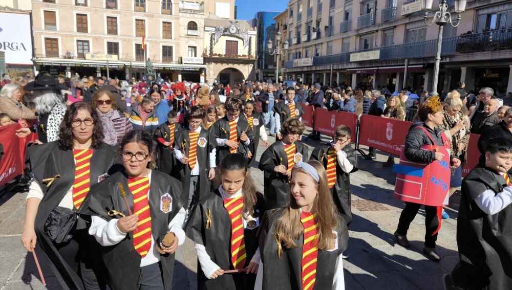 Desfile escolar de carnaval en Ciudad Real