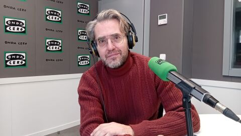 El escrito Máximo Huerta en el estudio de Onda Cero