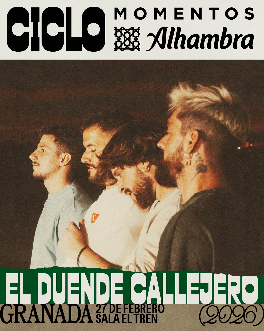 Granada recibe este viernes a El Duende Callejero en la Sala El Tren, dentro del Ciclo Momentos Alhambra 2026 Granada recibe este viernes a El Duende Callejero en la Sala El Tren, dentro del Ciclo Momentos Alhambra 2026